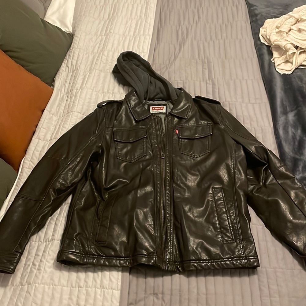 Levi’s Leather Hoodie